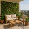 Lemox Evergreen Artificial Hedge 3D Plants 100x100cm Garden On Sale