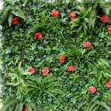 Lemox Evergreen Artificial Hedge 3D Plants 100x100cm Garden Sale