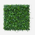 Realistic Artificial Hedge 3D Panel for Garden 100x100cm Farnuk Discounts