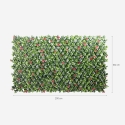 Expandable Artificial Garden Hedge Trellis 200x100cm Salix Discounts