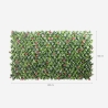 Expandable Artificial Garden Hedge Trellis 200x100cm Salix Discounts