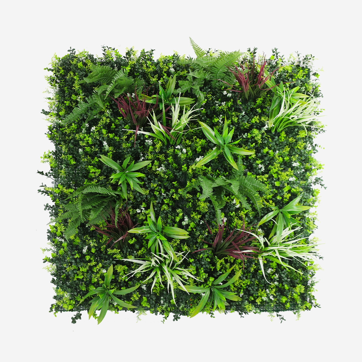 Realistic 3D Artificial Hedge 100x100cm for Balcony Garden Briux Promotion