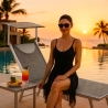 Santorini Limited Edition Aluminum Beach Sun Lounger Sale