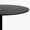 Modern Black Goblet Round Dining Table 120cm Blackwood+ Discounts
