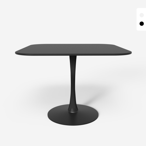 Lillium 100 Square Table, Goblet Style, Rounded Edges, for Dining Room, Kitchen, Bar Promotion