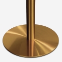Monika Classic Style Round Goblet Table 80cm with Gold Marble Effect Choice Of