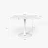 Lillium 80 Goblet Style Square Table for Bar, Kitchen, Dining Room 