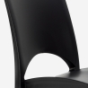 Set of 24 Stackable Chairs for Bars and Restaurants Polypropylene Paris Grand Soleil Measures