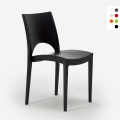 Set of 24 Stackable Chairs for Bars and Restaurants Polypropylene Paris Grand Soleil Promotion