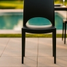 Set of 24 Stackable Chairs for Bars and Restaurants Polypropylene Paris Grand Soleil Bulk Discounts