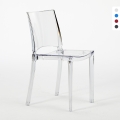 Transparent Stackable Chairs for Kitchen, Bar, and Restaurant - B-Side Grand Soleil Promotion