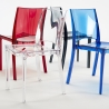 Set of 18 Transparent B-Side Grand Soleil Chairs for Bars - Stock Offer 