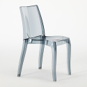 Transparent Stackable Polycarbonate Kitchen and Bar Chairs - Cristal Light Grand Soleil Design Price