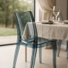 Transparent Stackable Polycarbonate Kitchen and Bar Chairs - Cristal Light Grand Soleil Design Choice Of