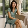 Transparent Stackable Polycarbonate Kitchen and Bar Chairs - Cristal Light Grand Soleil Design Sale