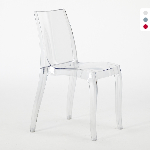 18 Cristal Light Transparent Chairs Grand Soleil - Bar Stock Offer Promotion