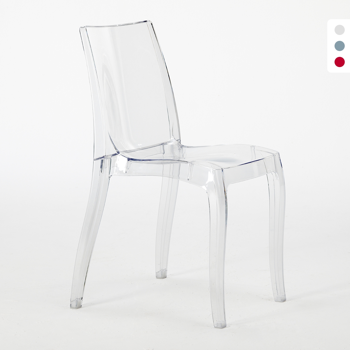 18 Cristal Light Transparent Chairs Grand Soleil - Bar Stock Offer Promotion
