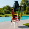 Stackable Polypropylene Kitchen and Bar Chairs Ice Grand Soleil 