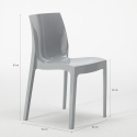 Stackable Polypropylene Kitchen and Bar Chairs Ice Grand Soleil 