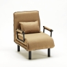 Deborah Convertible Folding Bed Chair in Fabric 