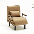 Deborah Convertible Folding Bed Chair in Fabric Promotion