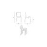 Rome Grand Soleil Polypropylene Stackable Chair for Kitchen Bar 