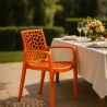 Grand Soleil Gruvyer Arm Polypropylene Garden Bar Chairs with Armrests Sale