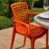 Grand Soleil Gruvyer Arm Polypropylene Garden Bar Chairs with Armrests Discounts