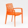 Grand Soleil Gruvyer Arm Polypropylene Garden Bar Chairs with Armrests Model