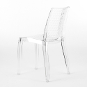 Lot of 18 Transparent Design Chairs Made in Italy for Restaurants Hypnotic Sale