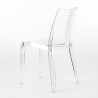Lot of 18 Transparent Design Chairs Made in Italy for Restaurants Hypnotic Sale