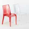 Lot of 18 Transparent Design Chairs Made in Italy for Restaurants Hypnotic Choice Of