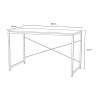 Industrial Desk 180x60 wood steel for study and office Wootop XL Bulk Discounts