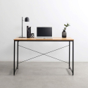 Wootop Industrial Office Desk 150 x 60 Wooden Metal Steel for Office Home On Sale
