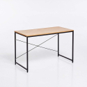 Wootop Industrial Office Desk 150 x 60 Wooden Metal Steel for Office Home Offers