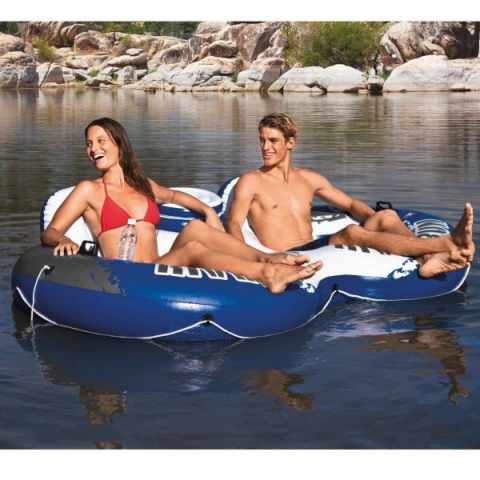 Intex 58837 River Run 2 Inflatable Double Doughnut for 2 People Promotion