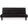 Velvet-effect microfibre 2-seater sofa bed modern design Ametista Offers