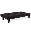 Velvet-effect microfibre 2-seater sofa bed modern design Ametista Sale
