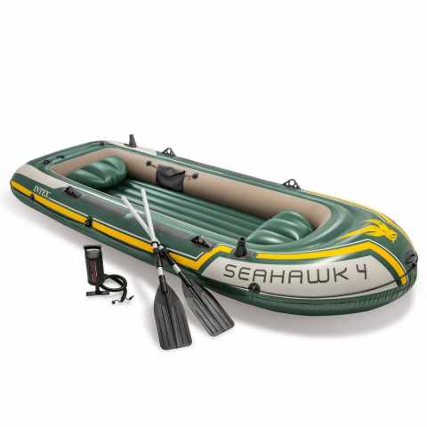 Intex 68351 Seahawk 4 Inflatable Boat for Four People Promotion