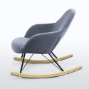 ROCKing Modern Design Eiffel Rocking Chair Velvet Metal Wood Price