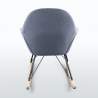 ROCKing Modern Design Eiffel Rocking Chair Velvet Metal Wood Buy