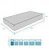 Waterfoam small single mattress 80X190x20cm Comfort Characteristics