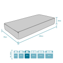 Waterfoam single mattress 90x200x20cm Comfort Characteristics