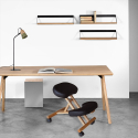 Wooden orthopaedic Swedish office stool ergonomic back chair Balancewood Buy