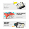 Solar Powered Led light with twilight and movement sensors Rigel Offers
