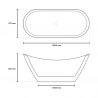 Freestanding Oval Installation Free Designer Bathtub Siro Catalog