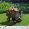 Garden trolley for transporting wood grass 400kg Shire On Sale