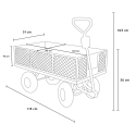 Garden trolley for transporting wood grass 400kg Shire Choice Of