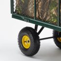 Garden trolley for transporting wood grass 400kg Shire Bulk Discounts