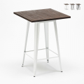 Lix high table for industrial stools metal steel and wood 60x60 welded Promotion